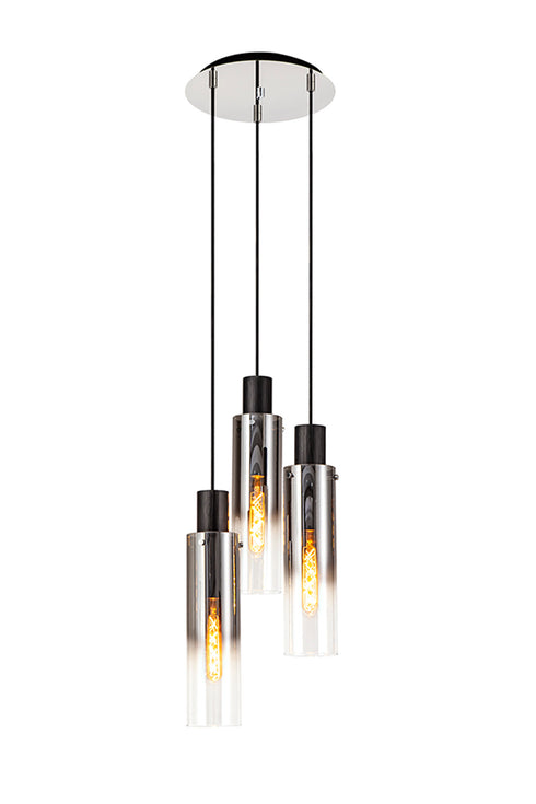 Brooks Slim Round Pendant 3 Light